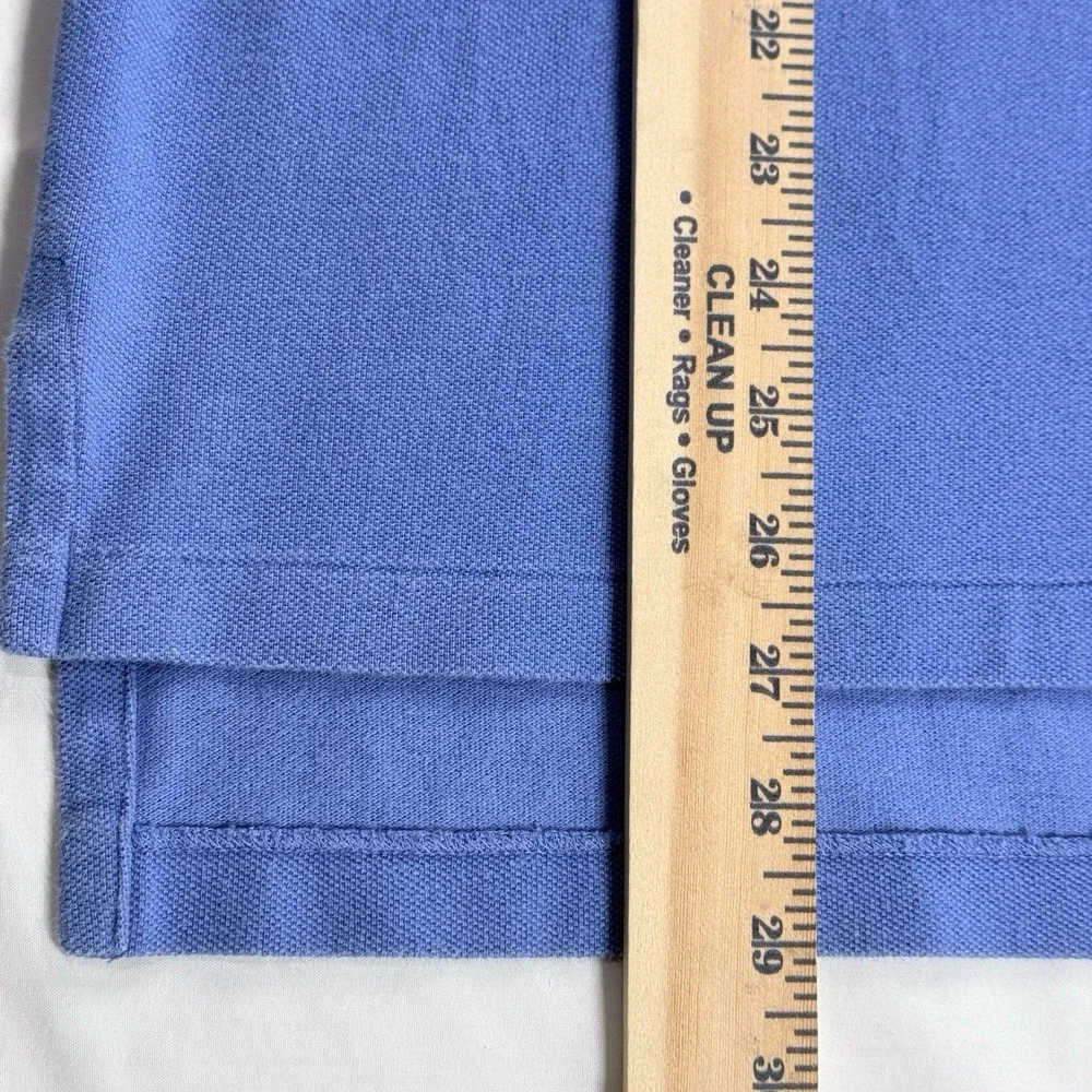 Polo Ralph Lauren Vintage Polo Shirt Men M Blue Pink Pony Cotton USA Classic 90s